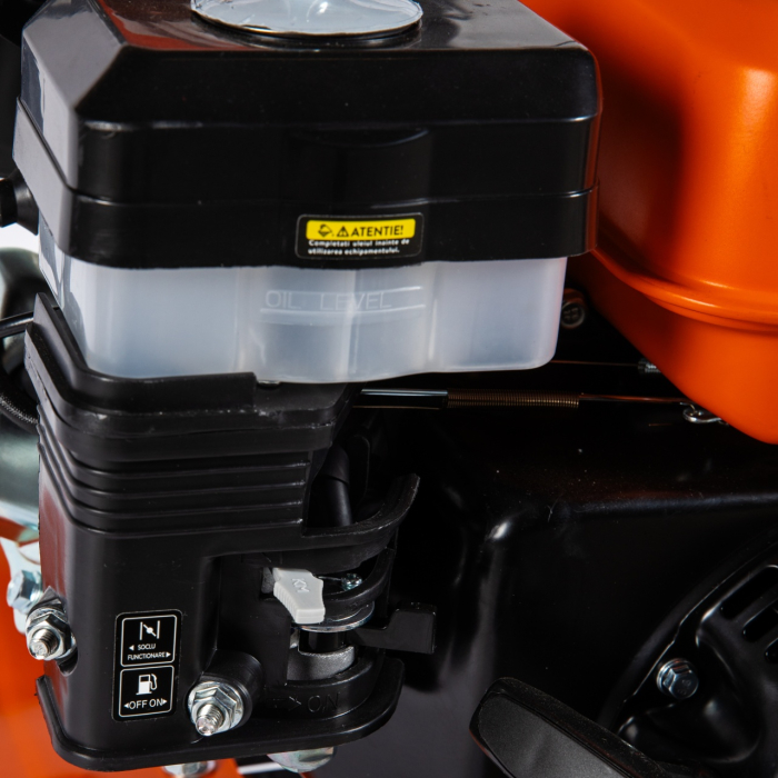 Motocultor DETOOLZ 8.5CP 208CC, benzina,4T, 3 viteze, pornire manuala, cu roti [5]