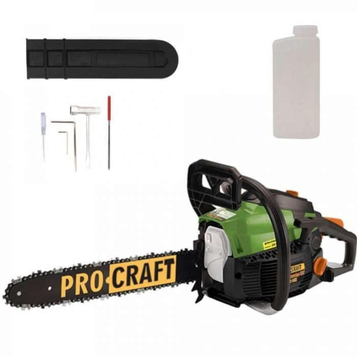 Drujba Procraft GS-58X, 2.7CP, 11500 RPM, 2 lame si 2 lanturi [4]