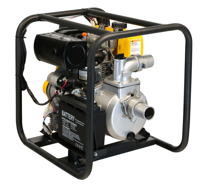 Motopompa diesel ProGARDEN 2” – 4.5 CP, 700 l/min, pornire electrică, pentru apă curată ideală pentru irigații, drenaje și alimentări cu apă [4]