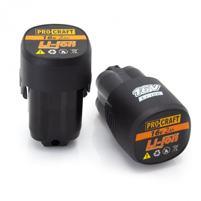 PACHET COMPLET Foarfeca electrica taiat vita de vie cu 2 buc. acumulatori 2Ah-16V Li-Ion + 1 buc. SET Cutit REZERVA Procraft ES16Li [2]