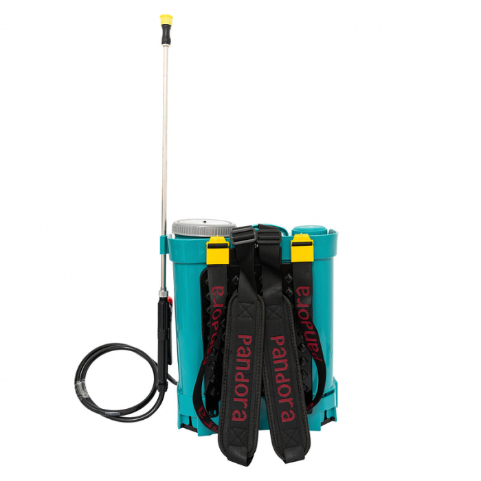 Pompa de stropit cu acumulator Pandora 12L + Atomizor + Set Lance telescopica stropit pomi 2,8 m, vermorel [3]