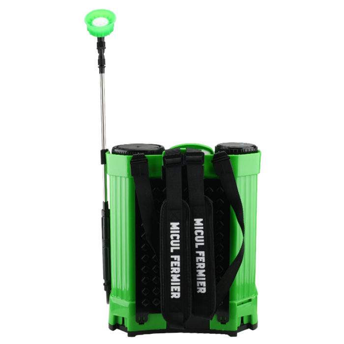 Pompa de stropit electrica cu acumulator Micul Fermier by Pandora 16 Litri MF-PA1007-S001-G01 - Vermorel electric cu baterie + Atomizor + Set Lance telescopica stropit pomi 2,8 m [22]