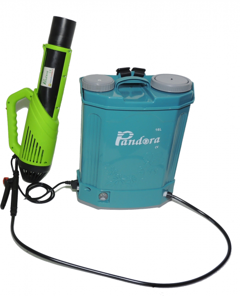 Pompa de stropit electrica + Manuala ( 2 in 1 ) Pandora 16 Litri -12V 8Ah cu regulator de presiune  + Atomizor electric portabil ( suflanta cu pulverizare) [2]
