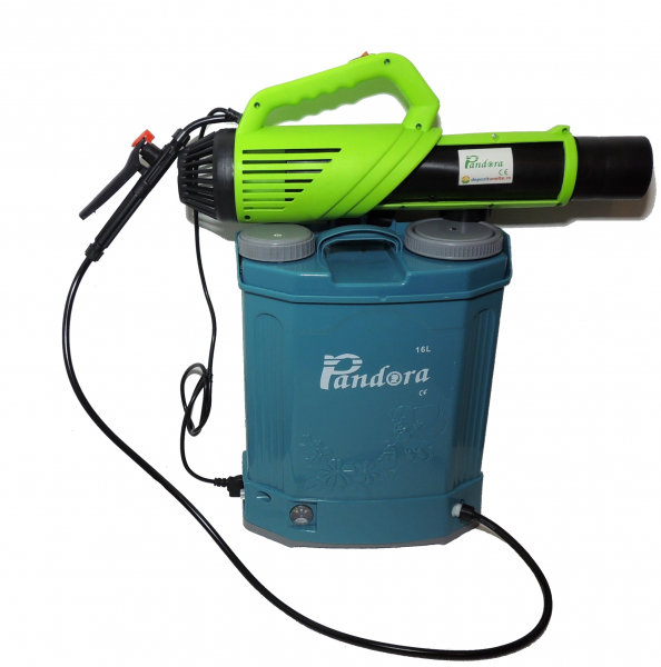 Pachet Protectia plantelor - Pompa de stropit electrica cu acumulator Pandora 16 Litri -12V 8Ah cu regulator de presiune + Atomizor electric portabil ( suflanta cu pulverizare) [3]