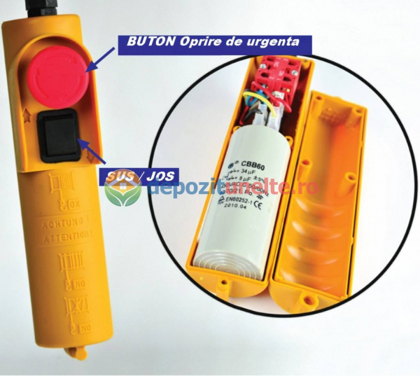 Troliu - PALAN ELECTRIC 200 KG ( Macara / Lift cu cablu de otel, troliu) PA 200 [8]