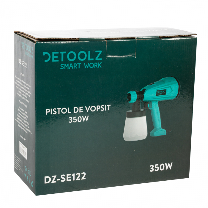 Pistol de vopsit HVLP 350W Detoolz DZ-SE122 [9]