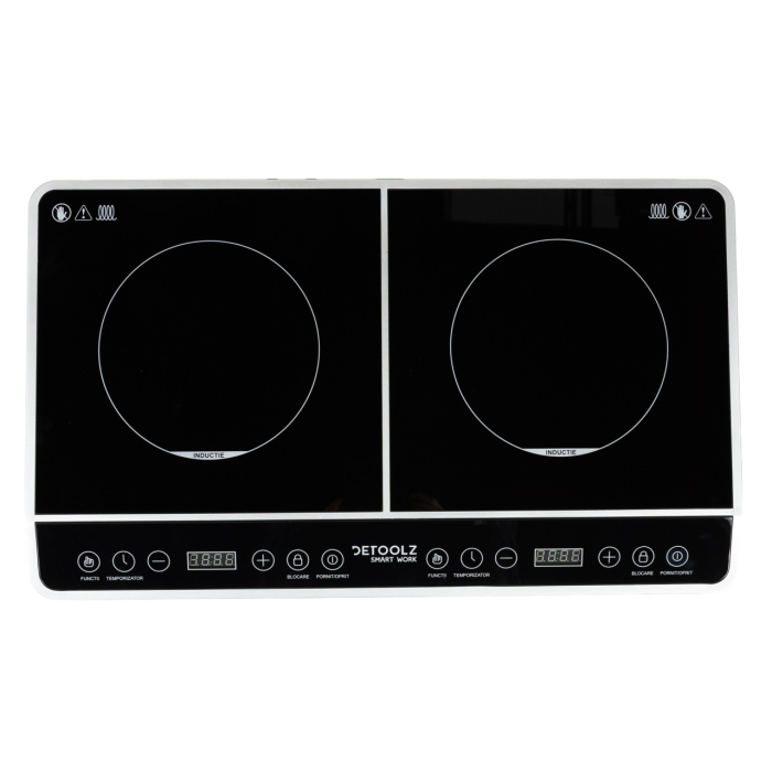 Plita ceramica dubla Detoolz, inductie, 3000W 8NT [5]