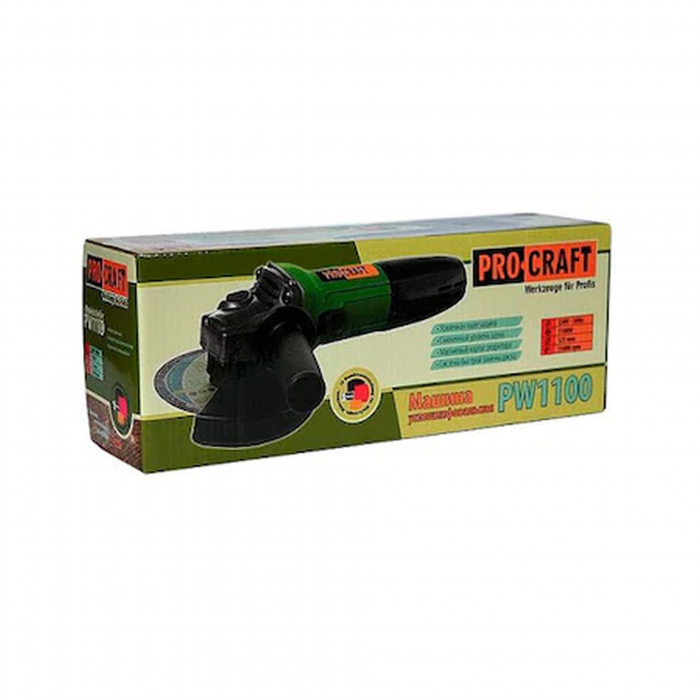 Polizor unghiular Flex - 125mm - 1100W, 11000 rpm PROCRAFT PW1100 [4]