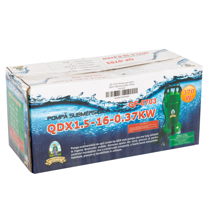 Pompa apa curata, submersibila, 370W, GF-0703 [5]