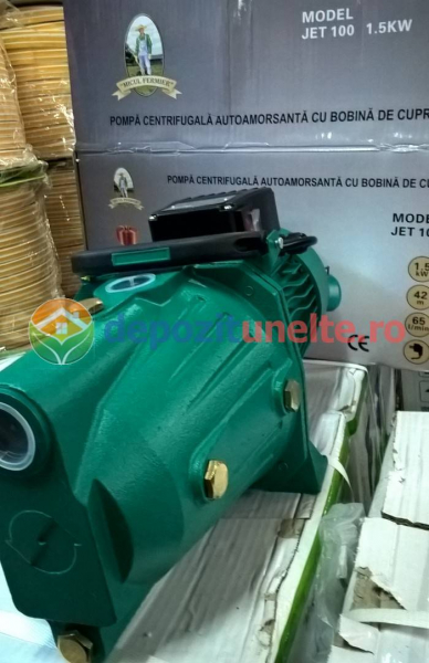 Pompa de suprafata autoamorsanta JET 100L Micul Fermier GF-0712, 2.01 CP, debit 60 l/min [8]