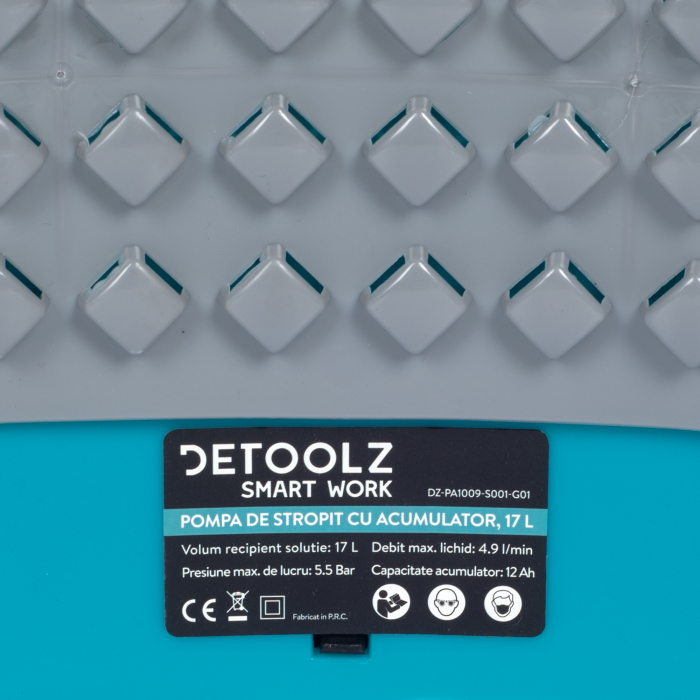 Pompa de stropit cu acumulator, Detoolz 17L [6]