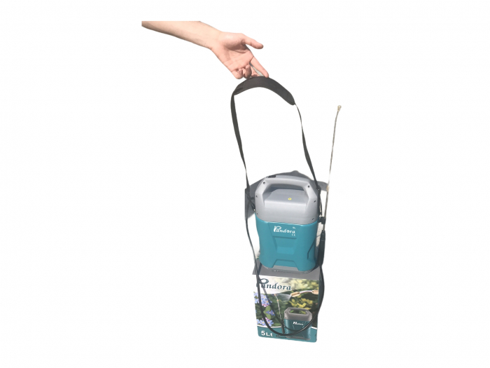 Pompa de stropit electrica cu acumulator 5L, 12V, 4.5bar Pandora (Detoolz)- cu maner sau purtata pe umar [3]