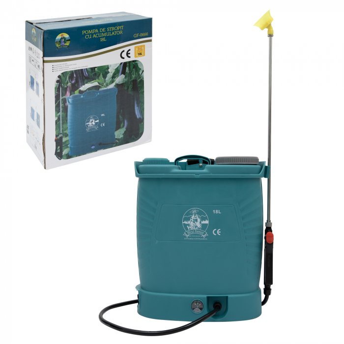 Pompa de stropit electrica cu acumulator Micul Fermier GF-0666 by Pandora 18L - Vermorel electric, 5,5bar [3]