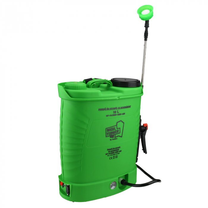 Pompa de stropit electrica cu acumulator Micul Fermier MF-PA1009-S001-G01 by Pandora 18 Litri - Vermorel electric, 5,5bar [2]