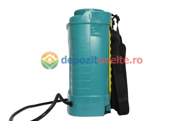 Pompa de stropit electrica Micul Fermier GF-1516 by PANDORA 12L, vermorel electric cu acumulator de 12V 8Ah 5,5 bar si regulator de presiune + 3 duze incluse [5]