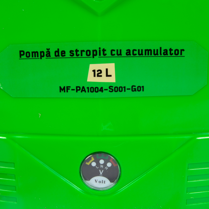 Pompa de stropit electrica Micul Fermier MF-PA1004-S001-G01 by Pandora 12L, Vermorel electric cu acumulator de 12V 8Ah 5,5 bar si regulator de presiune [17]