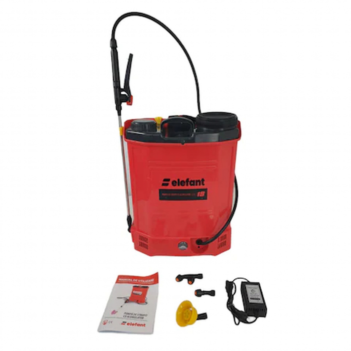 Pompa de stropit electrica Elefant SE18L, Volum 18l, 12V/8Ah, 3 tipuri de pulverizare [4]