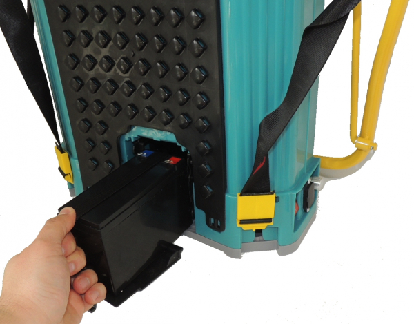 Pompa stropit electrica + Manuala ( 2 in 1 ) 16 Litri 5,5 Bar + regulator presiune, Vermorel electric cu baterie - acumulator 12V 8Ah [15]