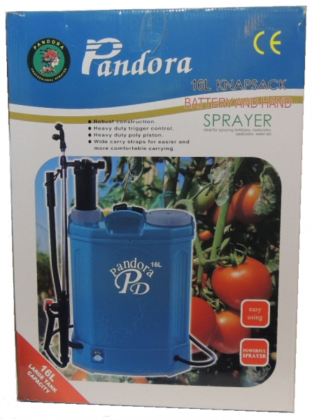 Pompa stropit electrica + Manuala ( 2 in 1 ) 16 Litri 5,5 Bar + regulator presiune, Vermorel electric cu baterie - acumulator 12V 8Ah [18]