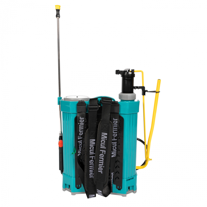 Pompa stropit electrica + Manuala ( 2 in 1 ) 16 Litri 5,5 Bar + regulator presiune, Vermorel electric cu baterie - acumulator 12V 8Ah [7]