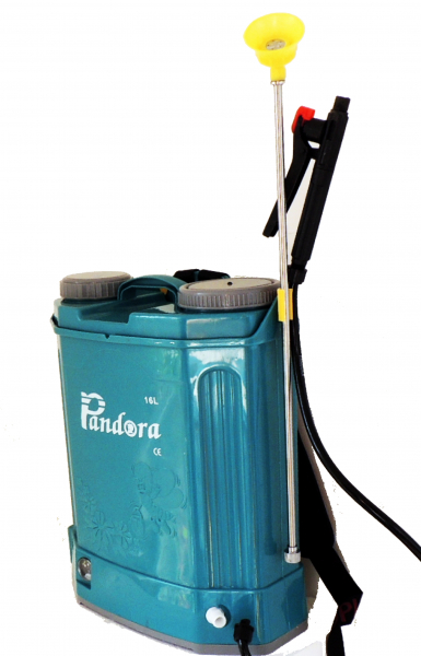 Pompa stropit electrica Pandora 16 Litri 5.5 Bar, Micul Fermier GF-0667 + regulator presiune, Vermorel electric cu baterie - acumulator 12V 8Ah [2]