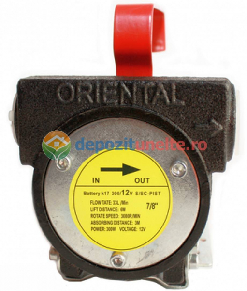 Pompa transfer combustibil camion rezervoare mari autoamorsata motorina 12V [5]