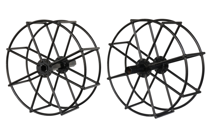 ProGARDEN Set roti metalice 500x170, manicot cu flanse, hex 32mm pentru motocultor Campo [2]