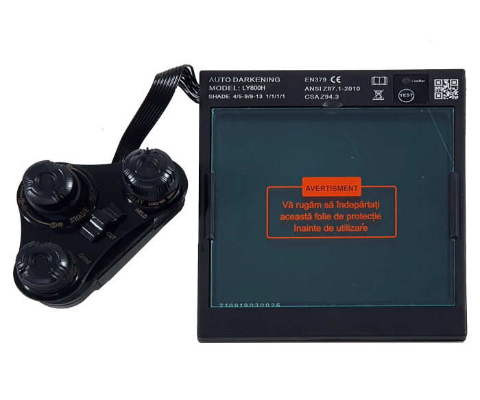 ProWELD Ecran cu filtru optic si cristale lichide pentru masca sudura automata LY-800H, Clasa 1111, 132x114mm [2]