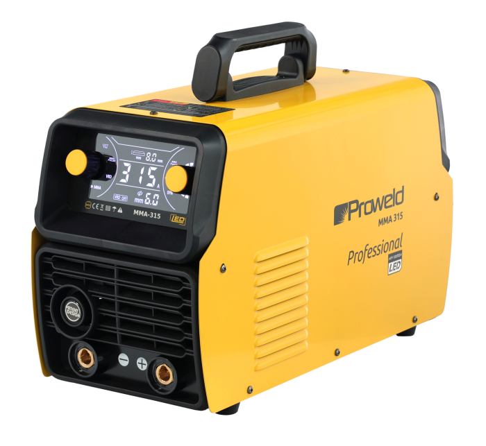 ProWELD MMA 315 LED Invertor digital sudură 315A, MMA Puls, TIG Lift, Arc Force, VRD, Electrozi Ø 2.0–6.0 mm, Oțel, Inox, Fontă [2]