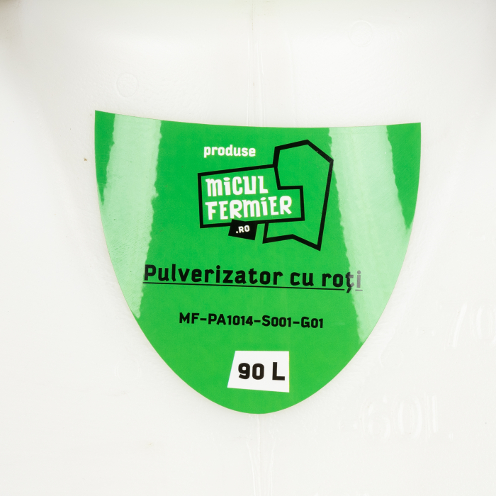 Pulverizator cu acumulator Micul Fermier, volum 90 litri, cu roti [8]
