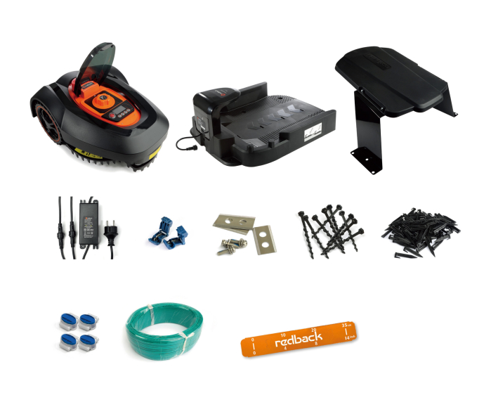 Redback RM18APP Robot automat de tuns gazon, 28V, 2Ah 180mm, 20-60mm, 600mp [3]