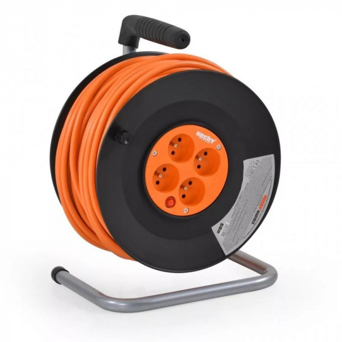Rola cu prelungitor de curent HECHT 450153, lungime 50 m, 4 prize [1]