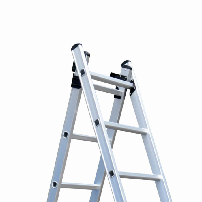 Scara combinata din aluminiu MESTERINO TOOLS JL-206-2X9, 4.3 metri, 2x9 trepte, greutate maxima 150 kg [3]