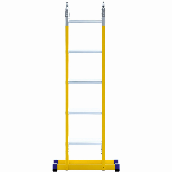 Scara combinata din fibra de sticla MESTERINO TOOLS JL-405B-4X5, 5.8 metri, 4x5 trepte, greutate maxima 150 kg [2]