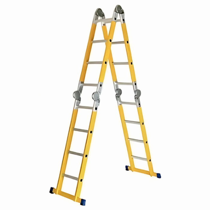 Scara combinata din fibra de sticla MESTERINO TOOLS JL-405B-4X5, 5.8 metri, 4x5 trepte, greutate maxima 150 kg [4]