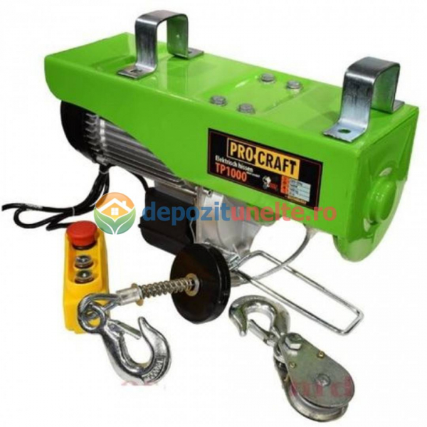 SCRIPETE PROCRAFT TP-1000, 1600W, 1000KG, TROLIU MACARA ELECTRICA - PALAN ELEVATOR [3]