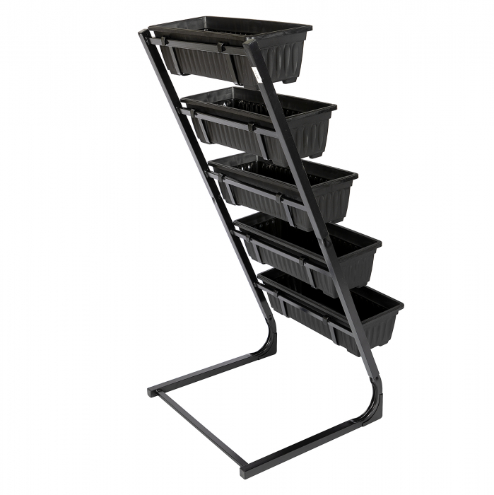 GF-2213 Set 5 ghivece pp cu suport metalic 54.5x50x115cm [2]
