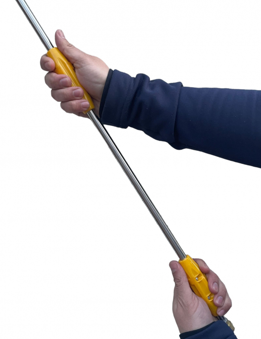 Lance / Tija telescopica din inox stropit pomi, copaci de livada cu maner ergonomic din plastic Lance pentru stropit pomi, Micul Fermier, 280cm, inox [6]