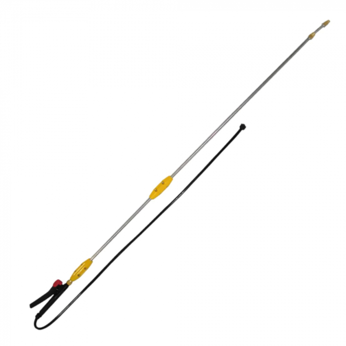 Lance / Tija telescopica din inox stropit pomi, copaci de livada cu maner ergonomic din plastic Lance pentru stropit pomi, Micul Fermier, 280cm, inox [5]