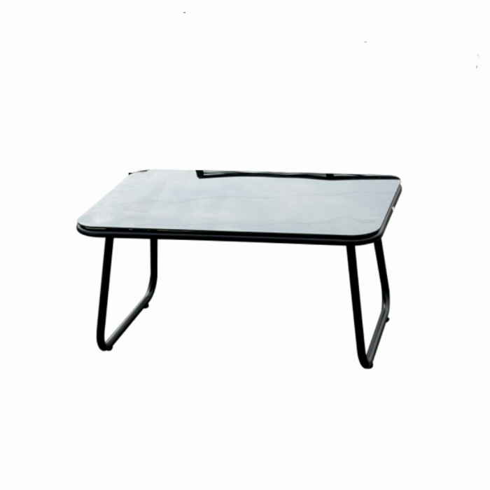 Set mobilier terasa/gradina KLUGMEISTER KJF3298, doua fotolii + canapea + masuta, cu perne incluse, culoare gri/negru [4]