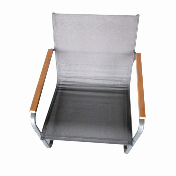 Set mobilier terasa/gradina KLUGMEISTER KJF5226, doua fotolii + canapea + masuta sticla, culoare neagra [2]