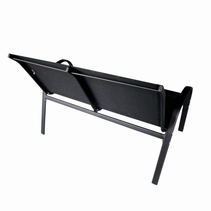 Set mobilier terasa/gradina KLUGMEISTER KJFT078, o canapea + doua scaune + o masa, culoare neagra [4]