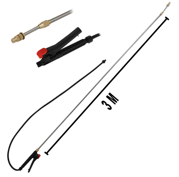 Set Pompa de stropit cu acumulator Pandora 20L, 7.5 Bar (model nou cu pompa dubla) + Atomizor + Set Lance telescopica stropit pomi 3m [10]