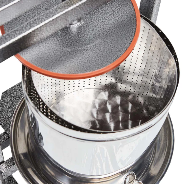 Set Zdrobitor Struguri Elefant HGP-50S, 180kg/Ora + Teasc inox VILEN 15L [6]