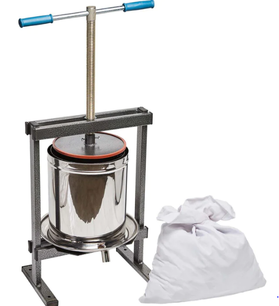 Set Zdrobitor Struguri Elefant HGP-50S, 180kg/Ora + Teasc inox VILEN 15L [9]