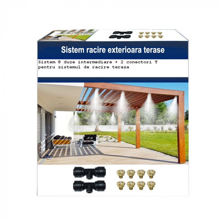 Sistem 8 duze intermediare + 2 conectori T pentru sistemul de racire terasa [2]