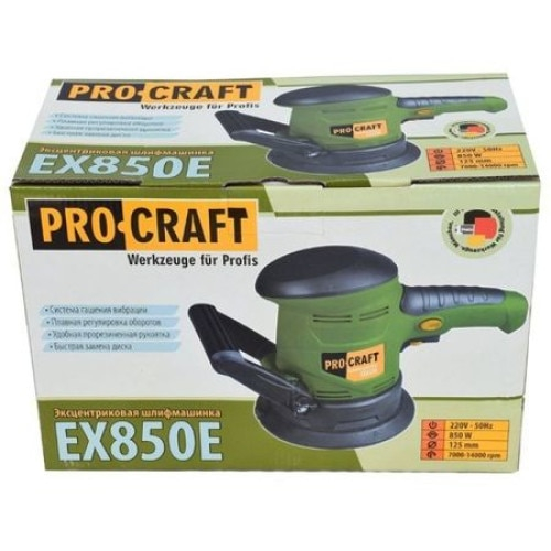 Slefuitor excentric ProCraft EX-850E, 850W, Germania,diametru disc 125mm, 14000Rpm [7]