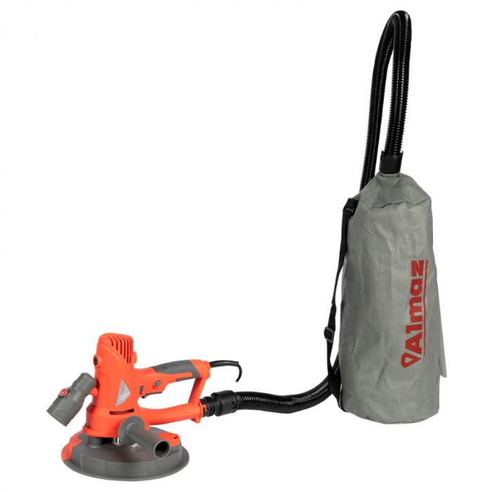 Slefuitor pentru pereti, cu aspirator si sac, LED, 750W, Ø180mm, AZ-EC002, Almaz [8]