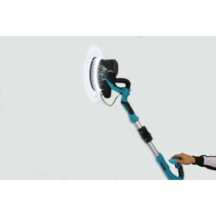 Slefuitor pentru pereti, pliabil, cu aspirator si LED 750W Ø225mm, DeToolz DZ-C206 [11]