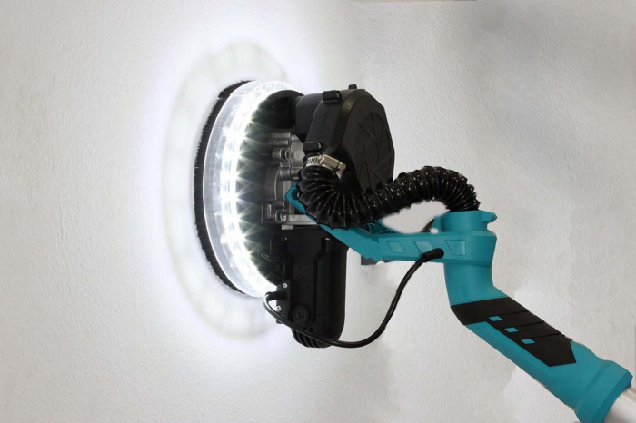 Slefuitor pentru pereti, pliabil, cu aspirator si LED 750W Ø225mm, DeToolz DZ-C206 [6]